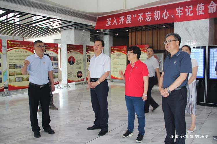甘肅省委組織部副部長馬振亞一行蒞臨集團公司黨委調研企業(yè)黨建工作